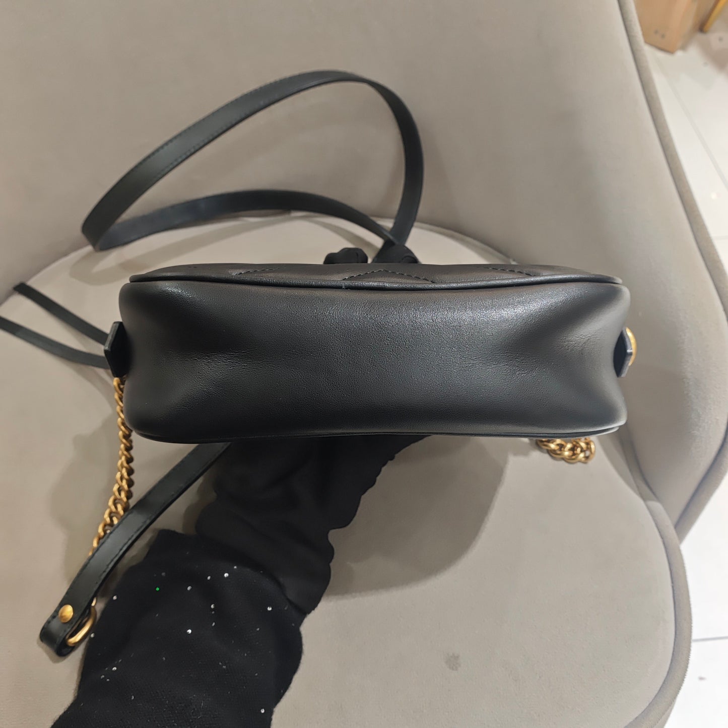 Gucci - Marmont Mini Camera Bag - Matelassé leather - Black - (mini)