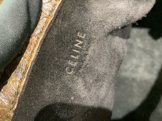Celine - Phantom - Exotic leathers - Python - Brown - (large)