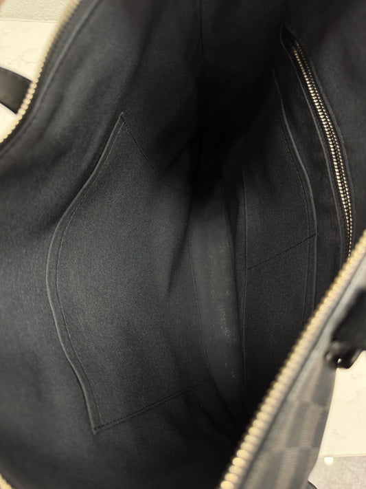 Louis Vuitton - Sac Plat PM - Damier Graphite coated canvas with leather trim - Black - (medium)