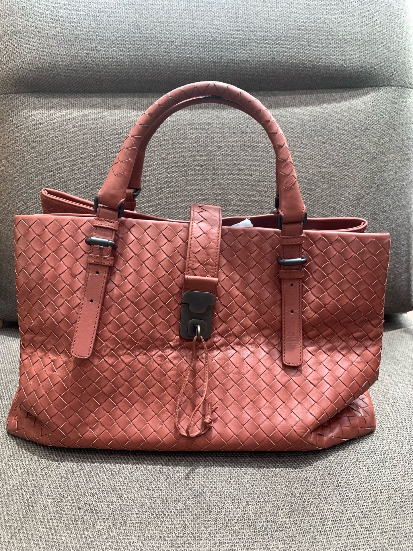 Bottega Veneta - Roma - Leather - Pink - (Large)