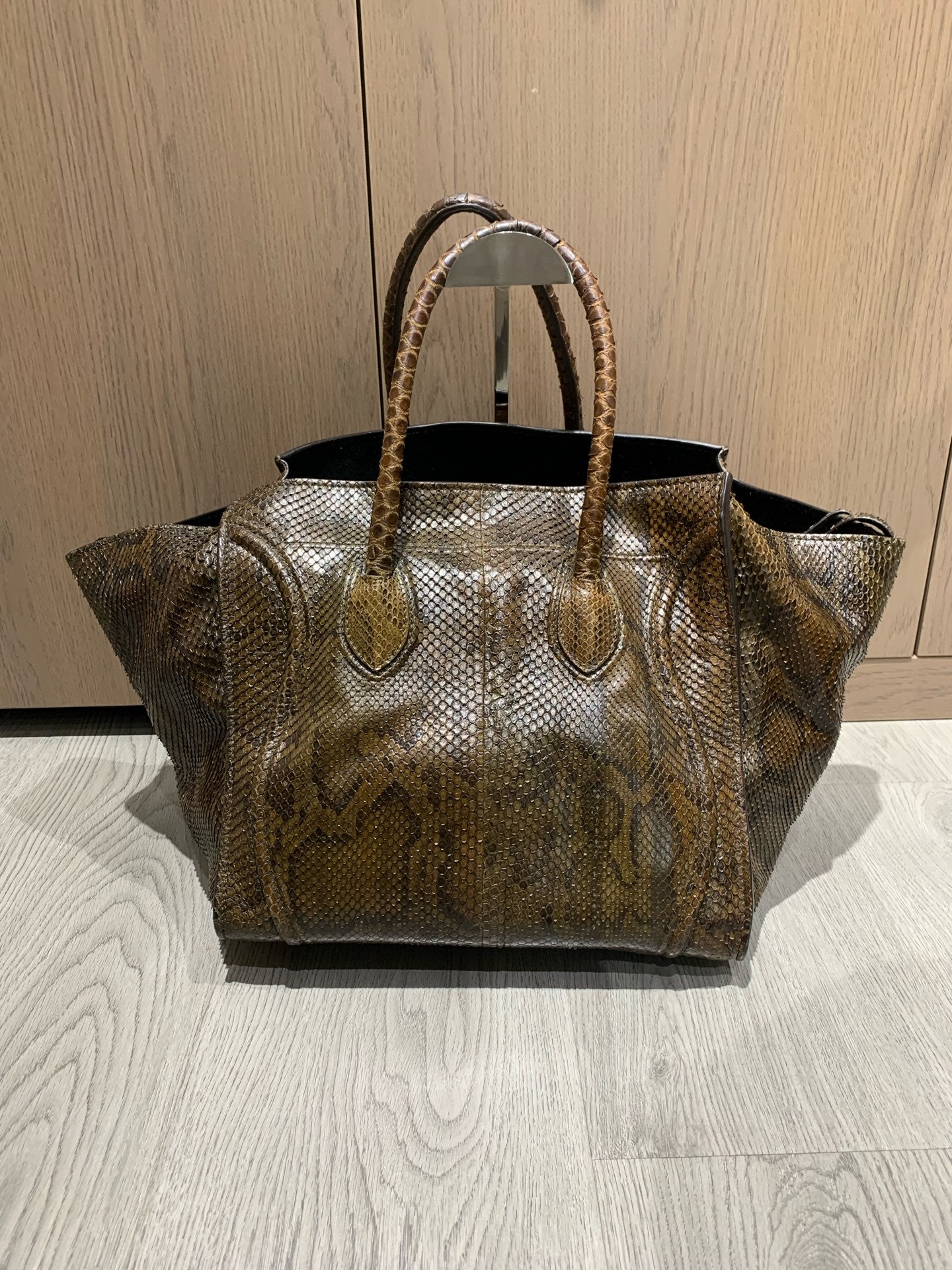 Celine - Phantom - Exotic leathers - Python - Brown - (large)