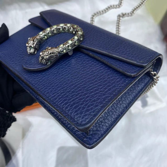 Gucci - Dionysus Mini - Grained leather - Blue - (mini)