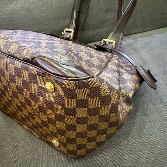 Louis Vuitton - Verona MM - Damier Ebene canvas with leather trim - Brown - (Medium)