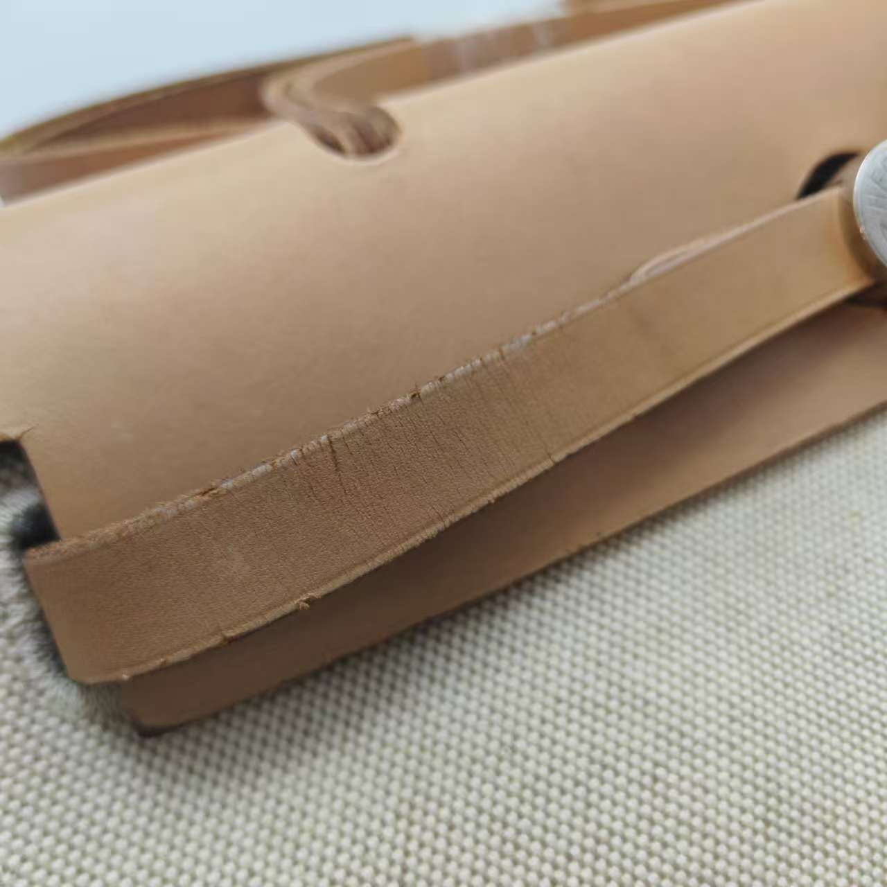 Hermès - Herbag 31 - Brown leather and beige canvas - Beige with Brown accents - (Medium)