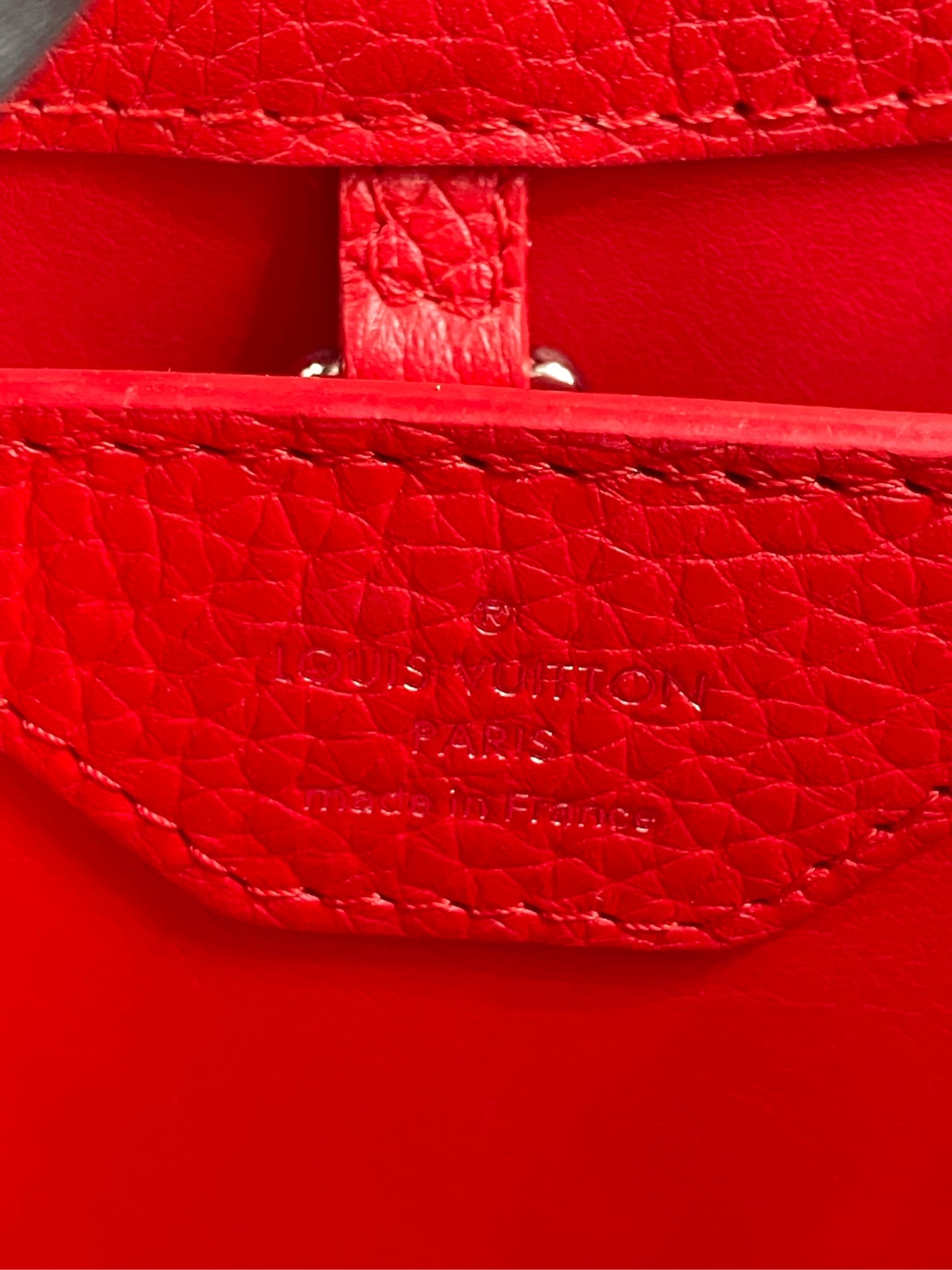 Louis Vuitton - Capucines BB - Taurillon leather - Red - (small)
