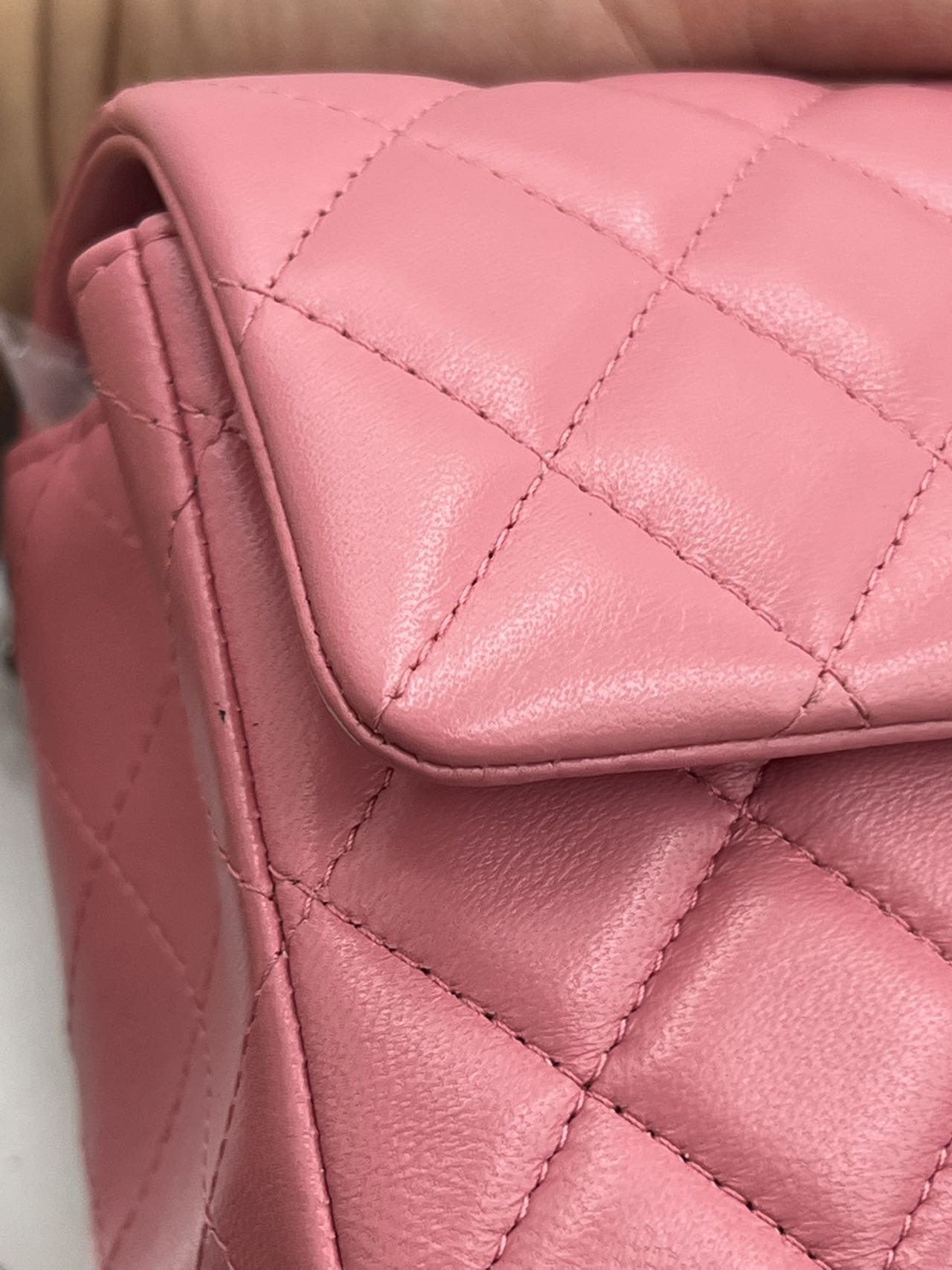 Chanel - Classic Flap (Rectangular Mini) - Lambskin leather - Pink - (mini)