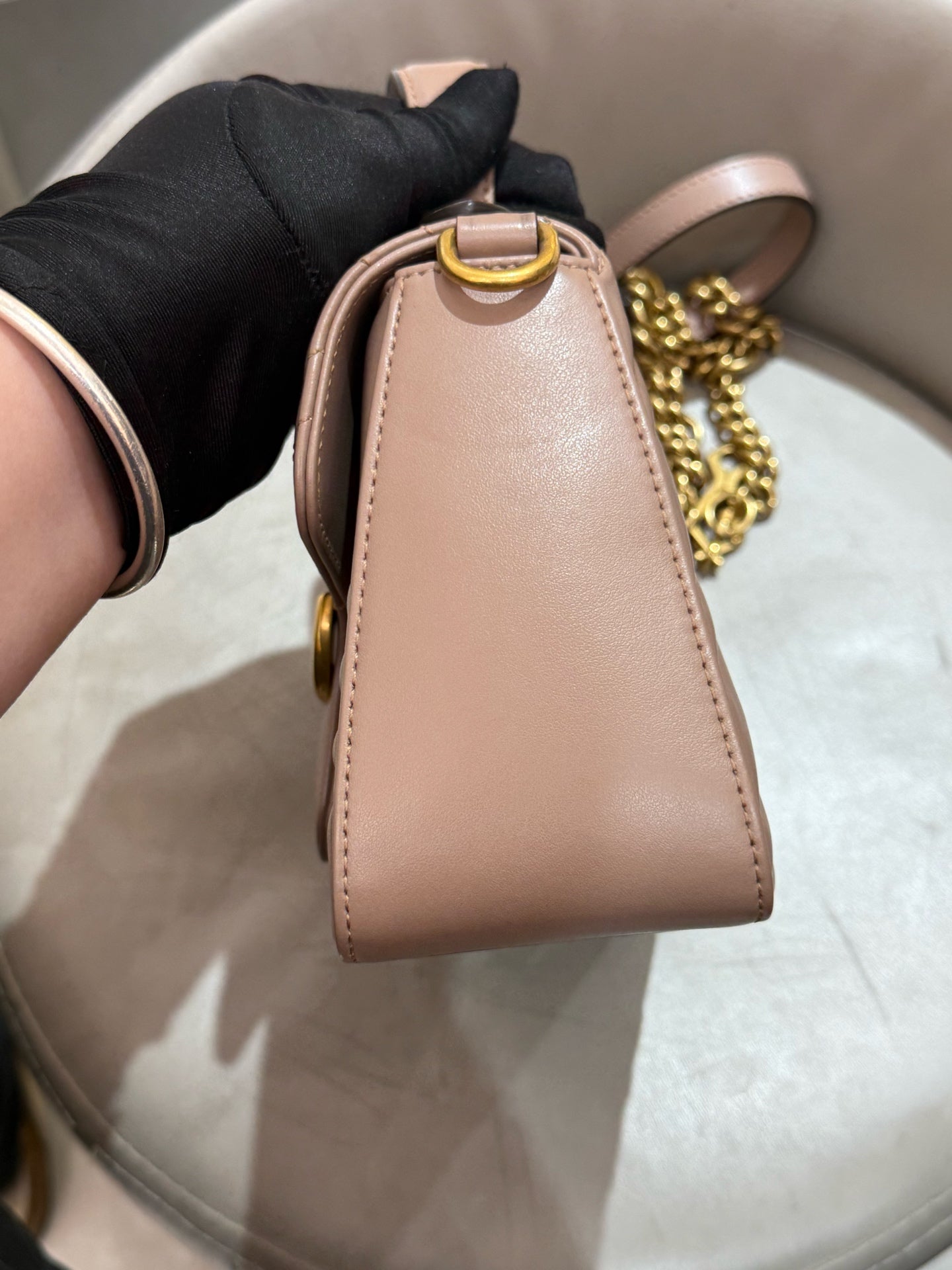 Gucci - Marmont - Leather - Beige - (mini)