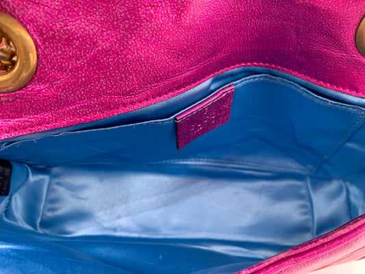 Gucci - GG Marmont Small Flap Bag - Leather - Multicolour - (Small)