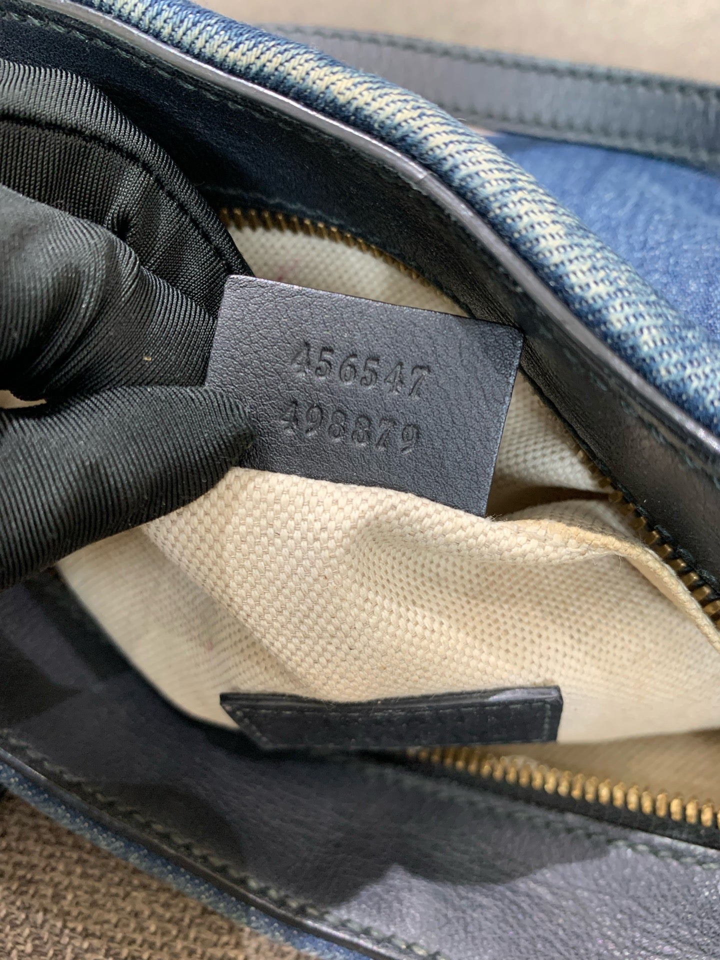 Gucci - Tiger Floral Embroidered Camera Bag - Denim and Leather - Blue - (small)