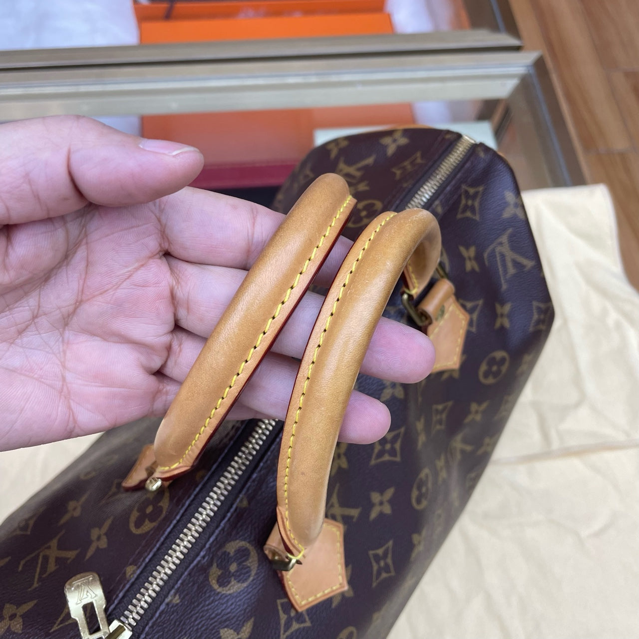 Louis Vuitton - Speedy Bandoulière 30 - Monogram Canvas and Vachetta leather - Brown - (medium)