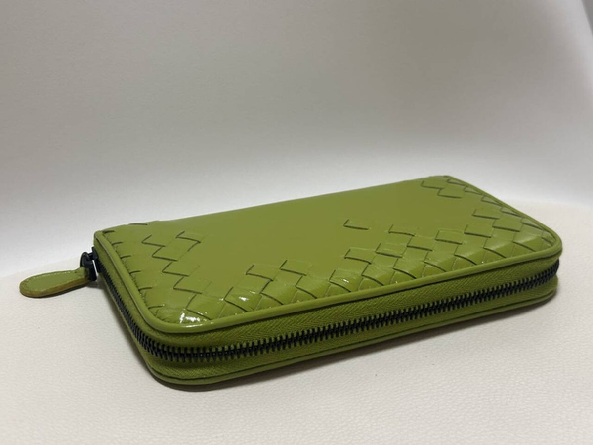 Bottega Veneta - Intrecciato Zip-Around Wallet - Leather - Green - (medium)