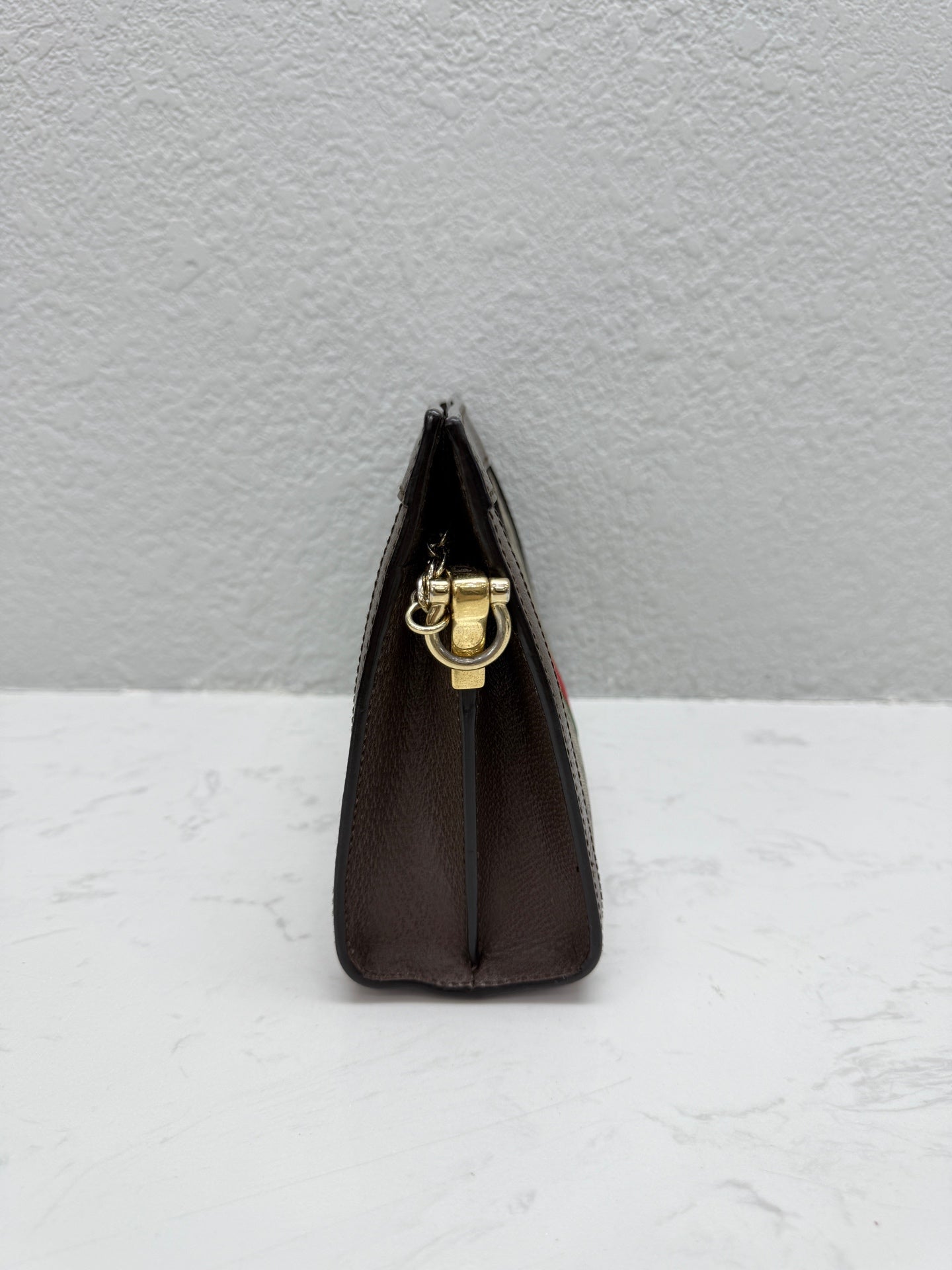 Gucci - Ophidia Chain Bag Small - GG Supreme canvas and Leather - Beige and Brown with Green and Red Stripe - (small)