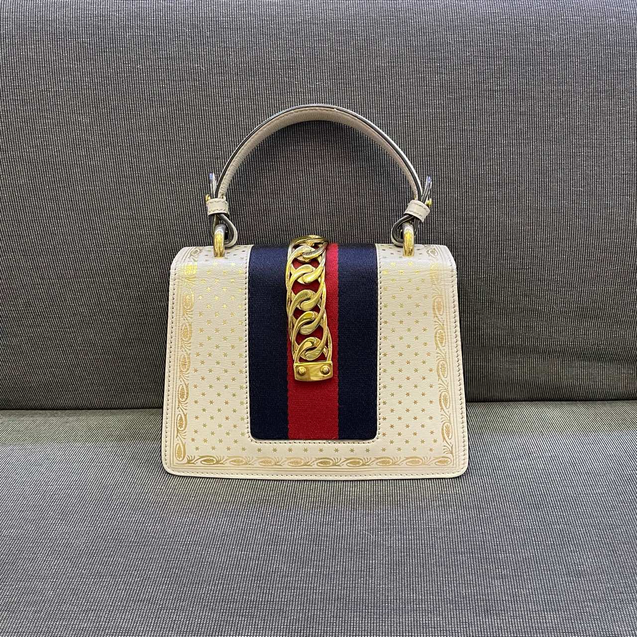 Gucci - Sylvie - Leather - White - (small)