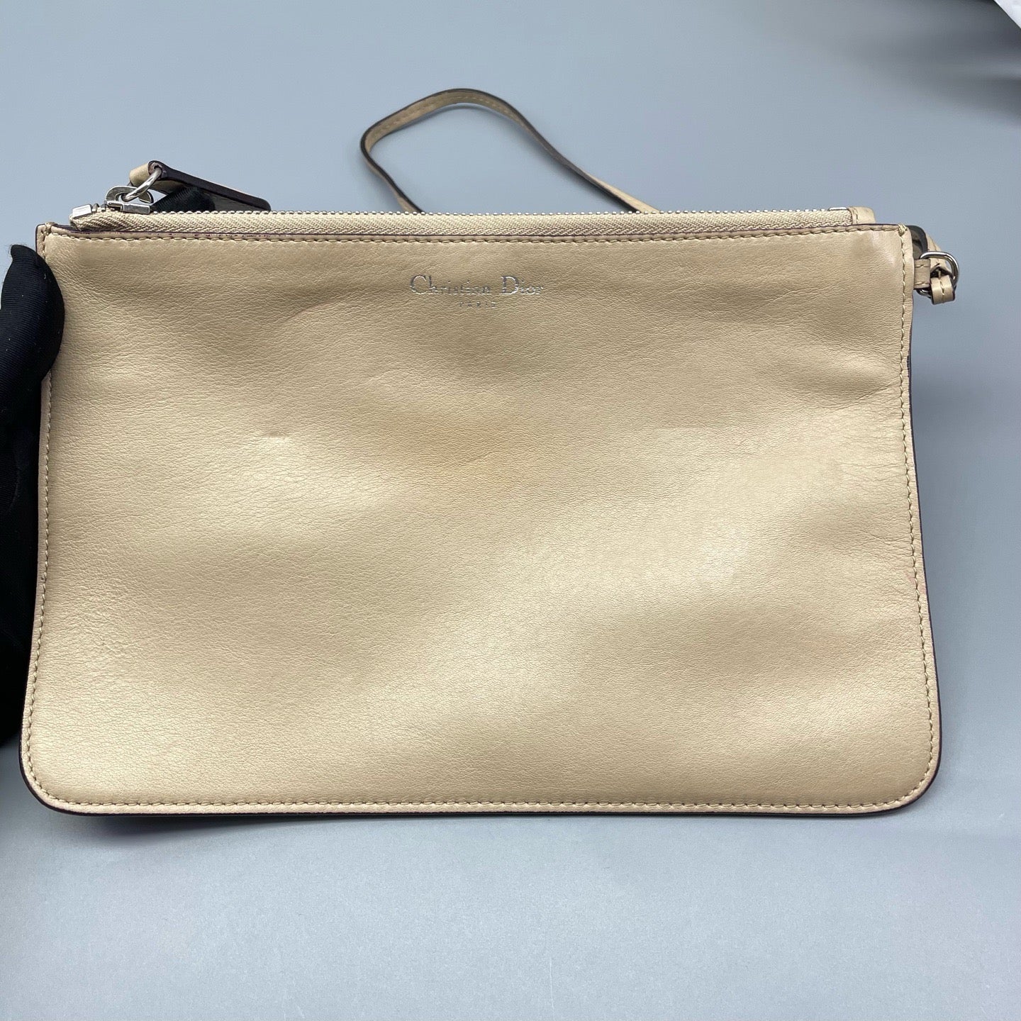 Dior - Dior VIP Tote - Calfskin leather - Beige with Fuchsia interior lining - (large)