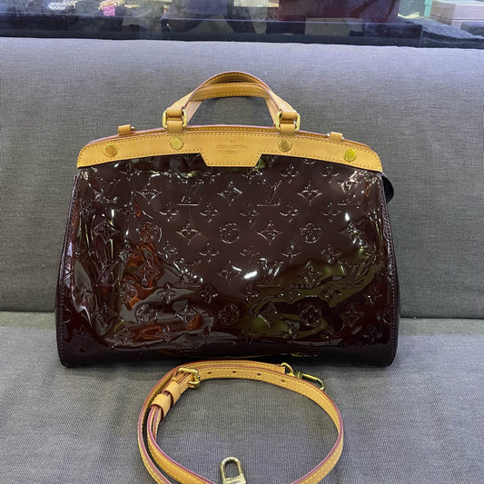 Louis Vuitton - Doctors Bag - Patent leather - Burgundy - (medium)