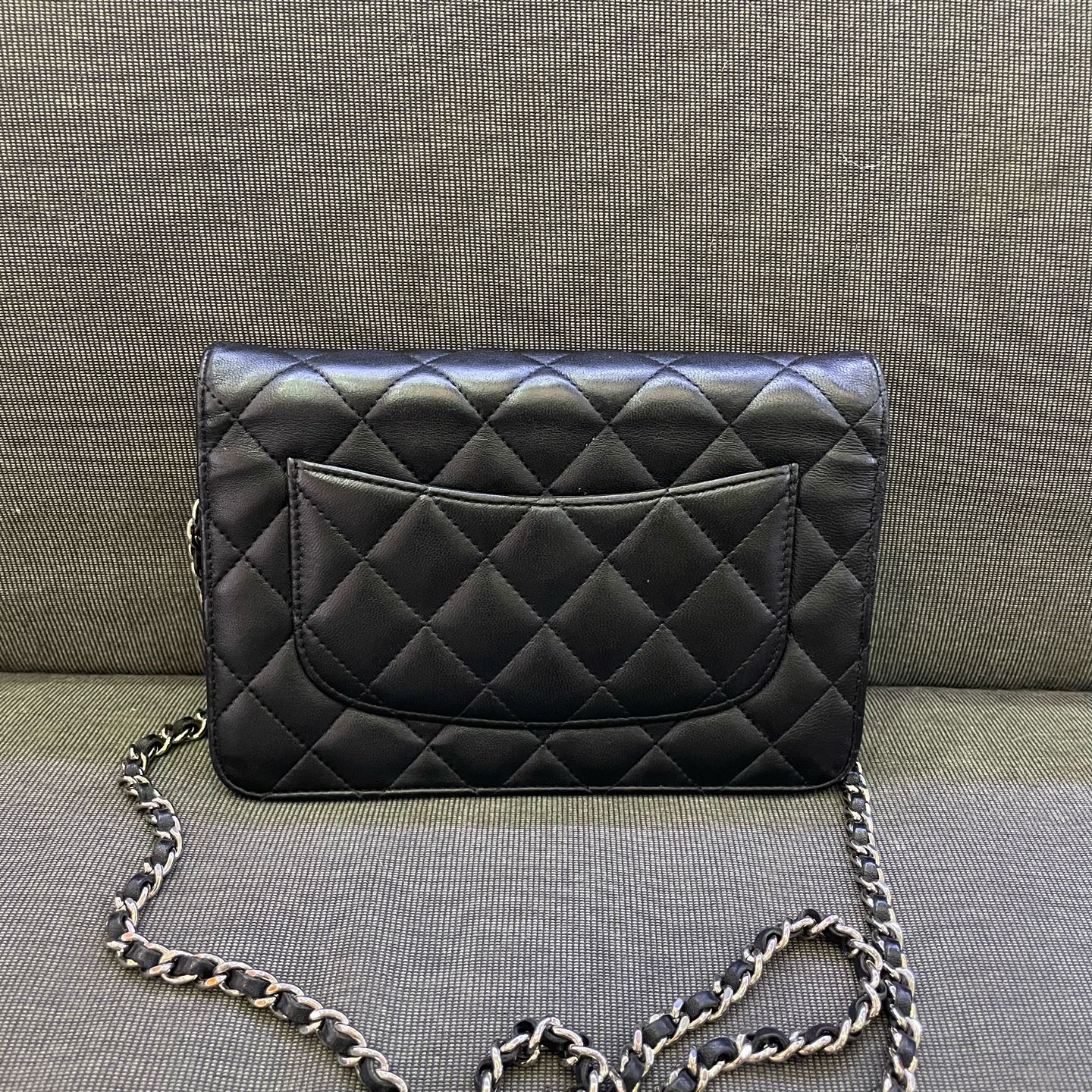 Chanel - Wallet on Chain (WOC) - Lambskin leather - Black - (mini)