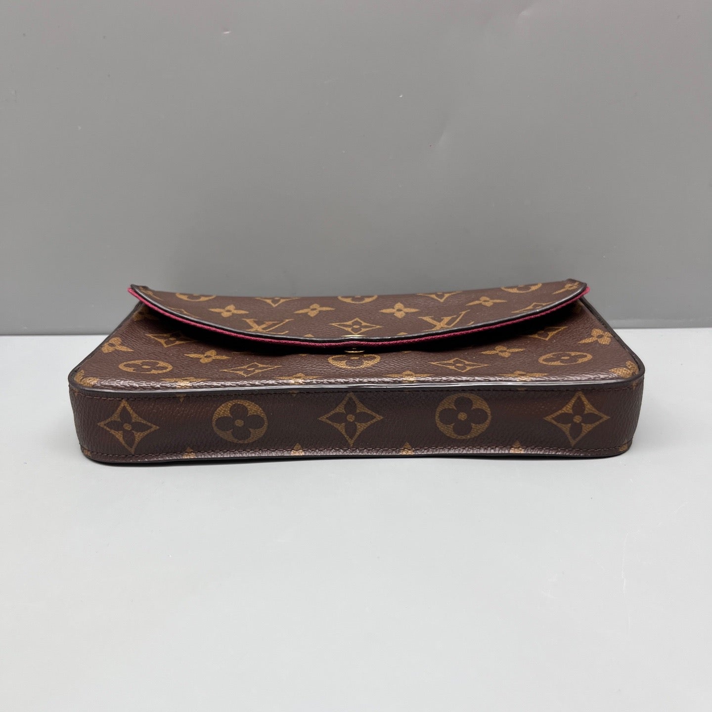 Louis Vuitton - Pochette Félicie - Monogram coated canvas with leather trim - Brown - (mini)