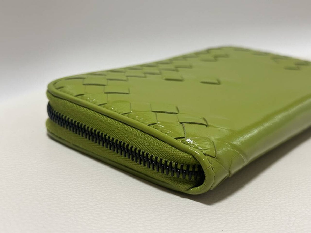 Bottega Veneta - Intrecciato Zip-Around Wallet - Leather - Green - (medium)