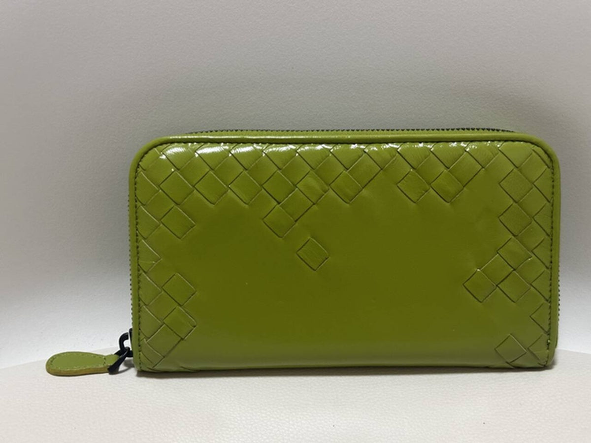 Bottega Veneta - Intrecciato Zip-Around Wallet - Leather - Green - (medium)