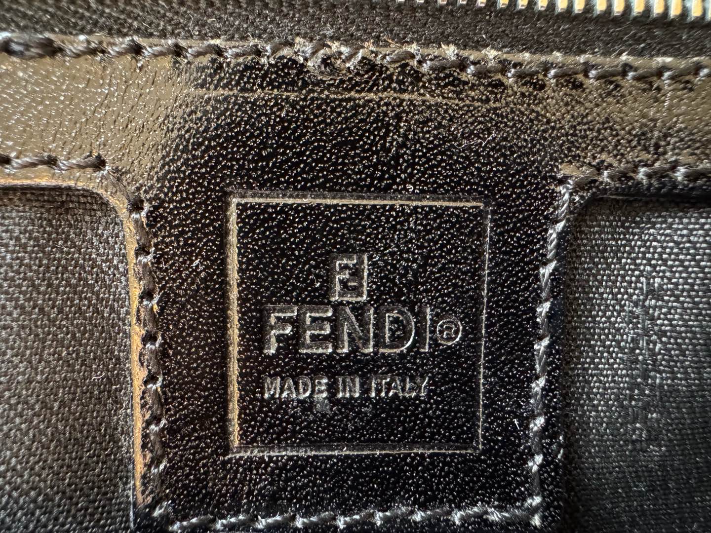 Fendi - Baguette - Cloth and Leather - Black - (small)