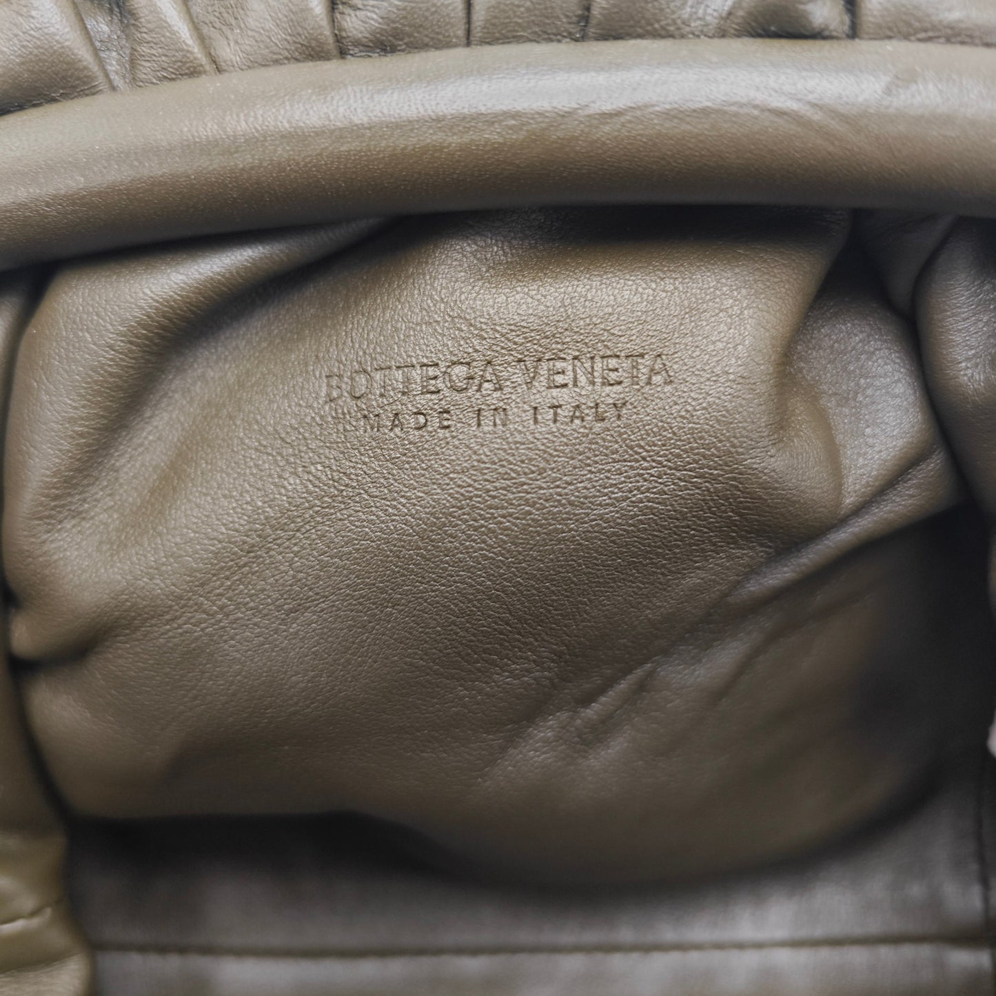 Bottega Veneta - The Pouch - Leather - Dark Olive Brown - (small)