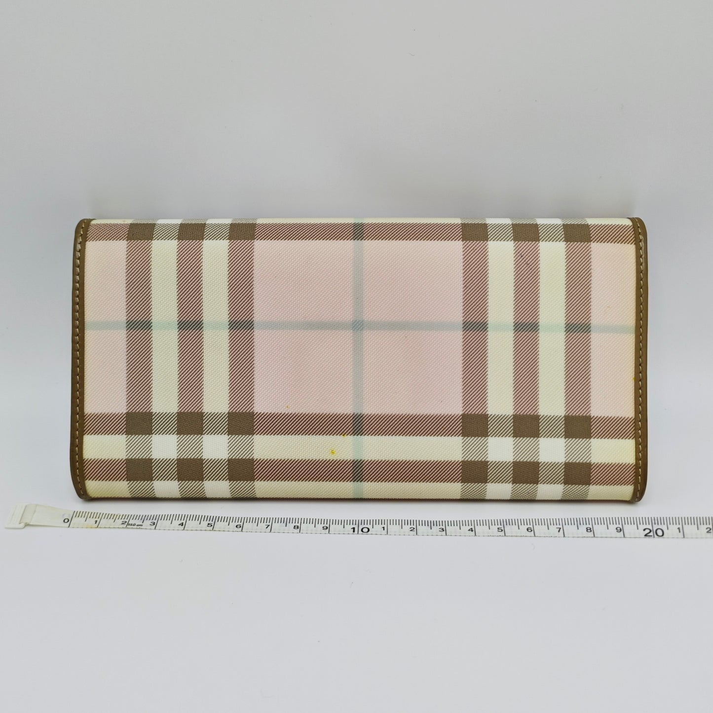 Burberry - Nova Check Flap Wallet - Coated canvas and leather - Pink - (Large)