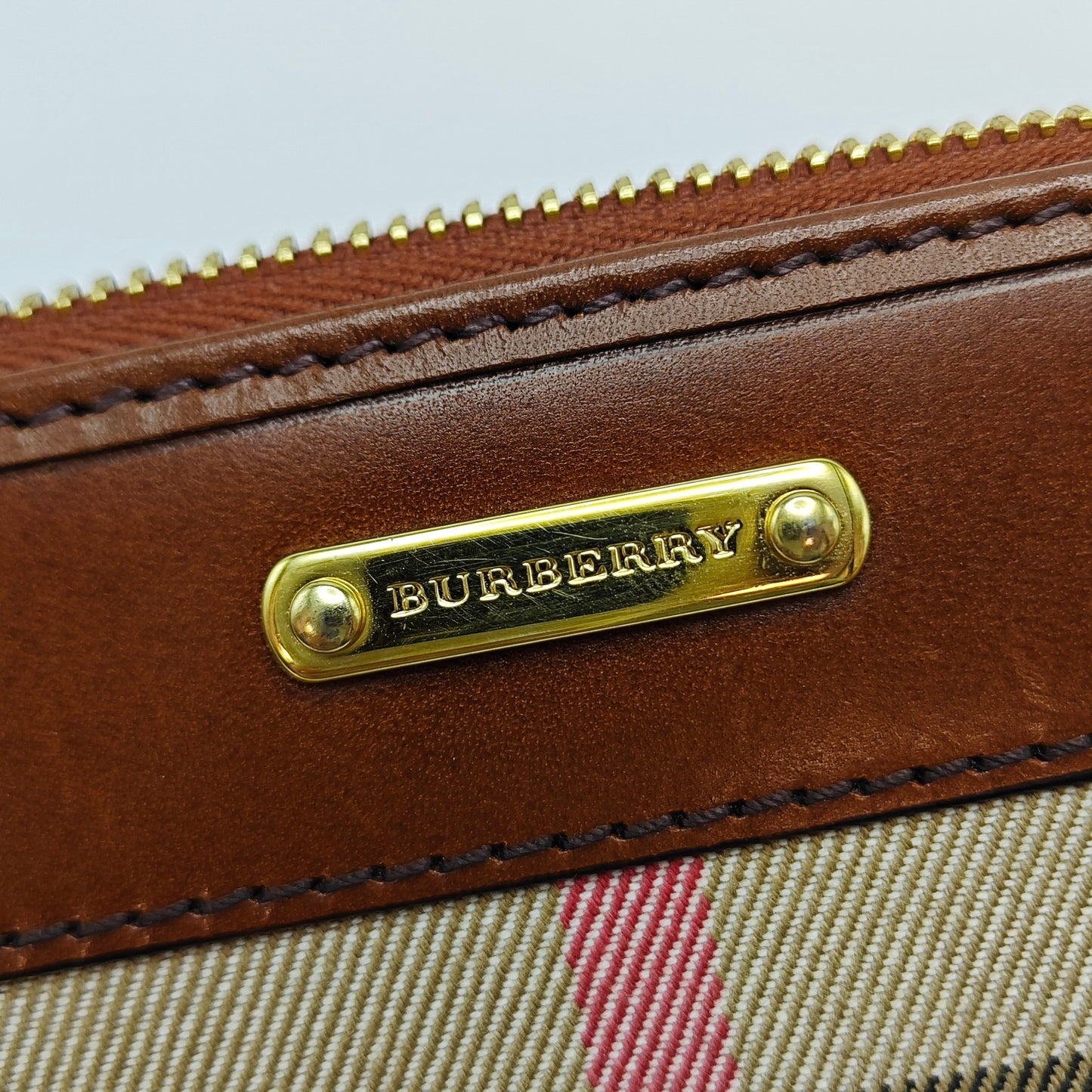 Burberry - Long Zip Wallet - Canvas and Leather - Beige, Brown, Multicolour - (Medium)