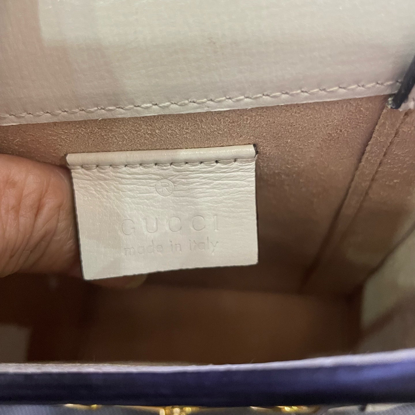 Gucci - Horsebit 1955 Vertical Phone Bag - GG Supreme coated canvas with leather trim - Beige - (mini)