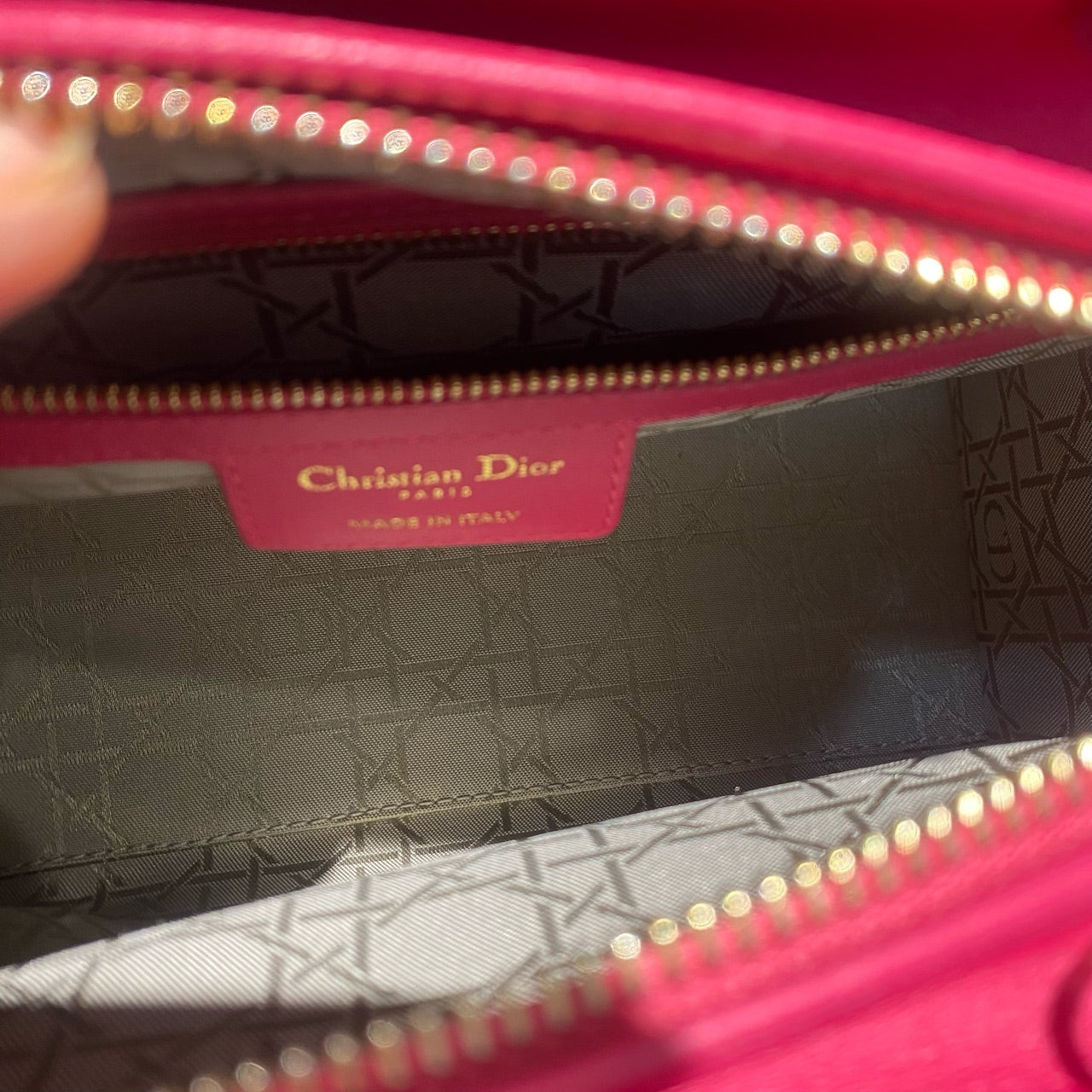 Dior - Lady Dior - Leather - Pink - (medium)