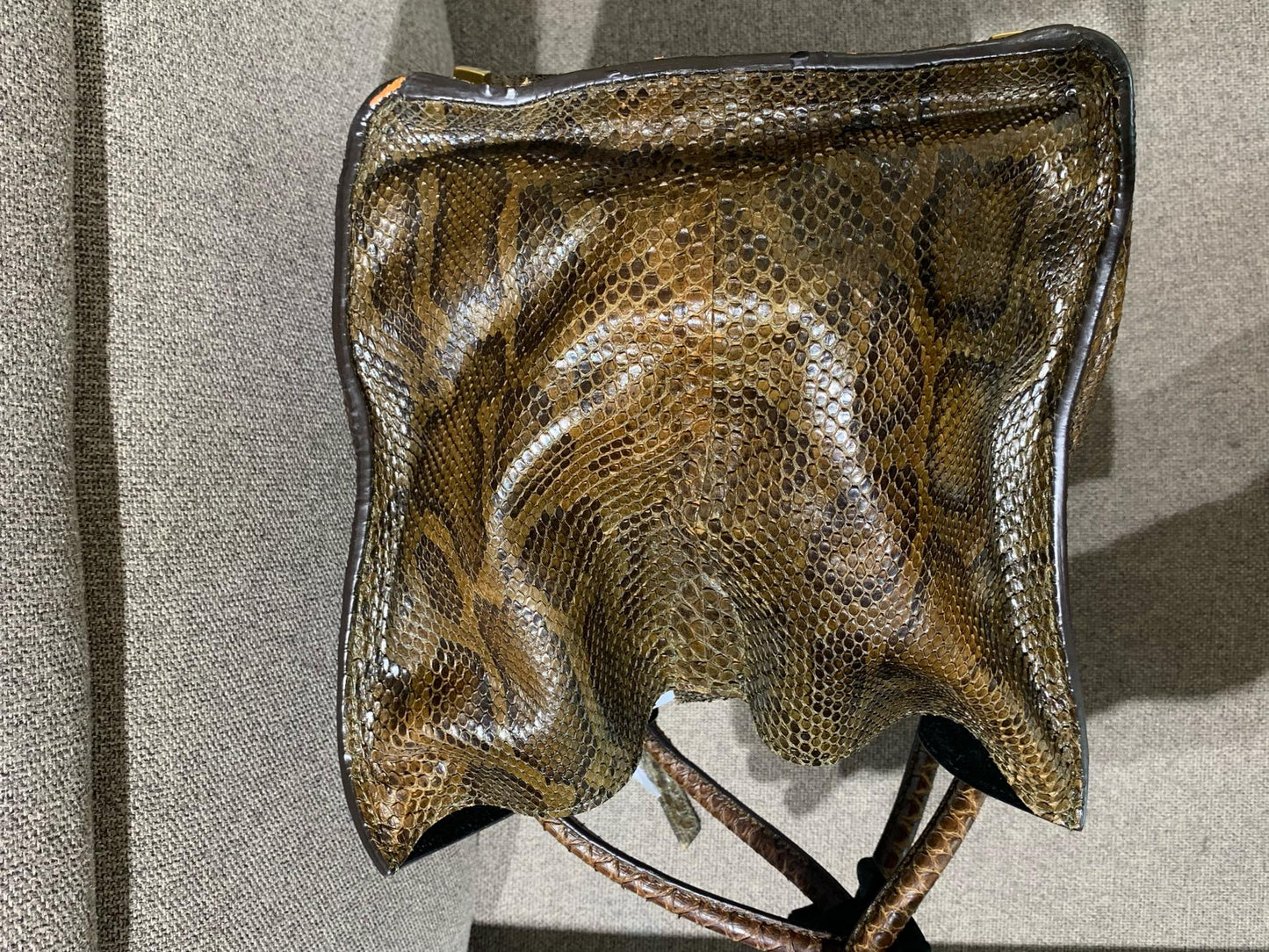Celine - Phantom - Exotic leathers - Python - Brown - (large)