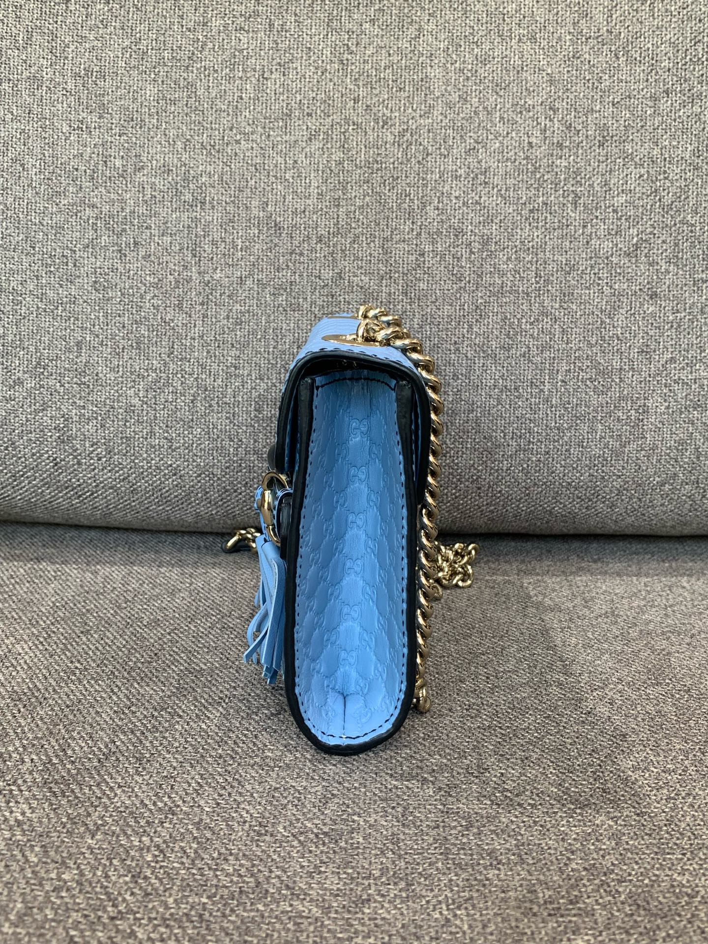 Gucci - Emily - Leather - Blue - (small)