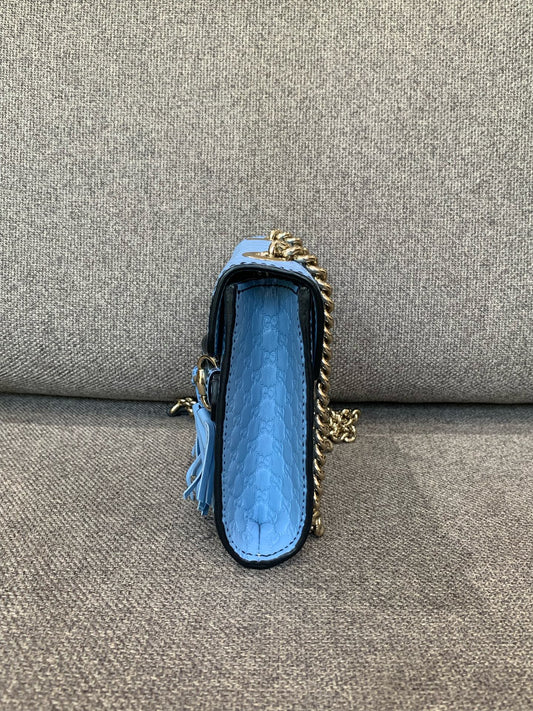 Gucci - Emily - Leather - Blue - (small)