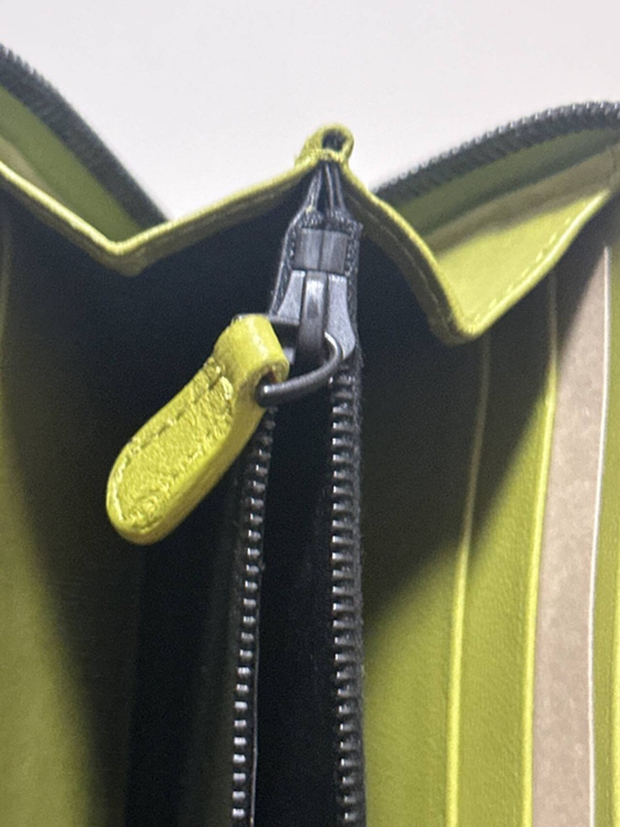 Bottega Veneta - Intrecciato Zip-Around Wallet - Leather - Green - (medium)
