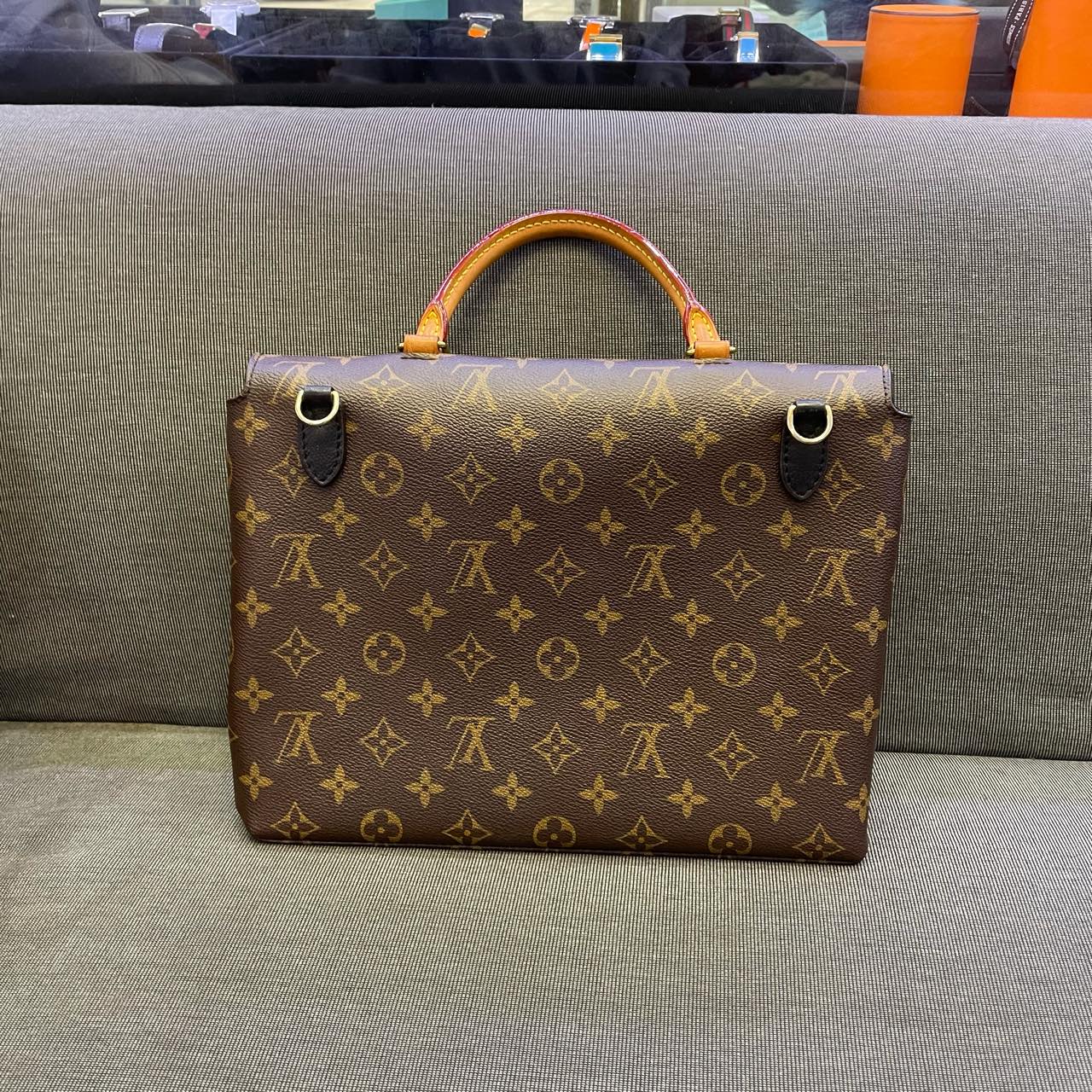 Louis Vuitton - Marignan - Monogram coated canvas and grained leather - Brown and Black - (Medium)