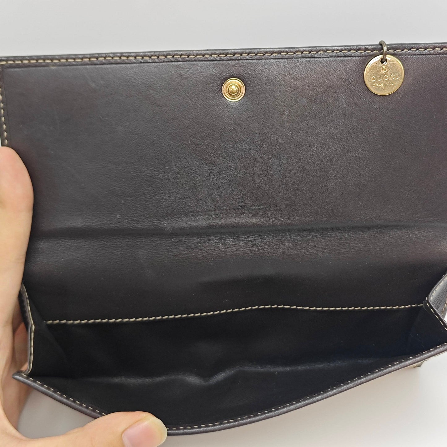 Gucci - Dog Head Long Wallet - Coated canvas with leather trim - Beige and Brown - (medium)