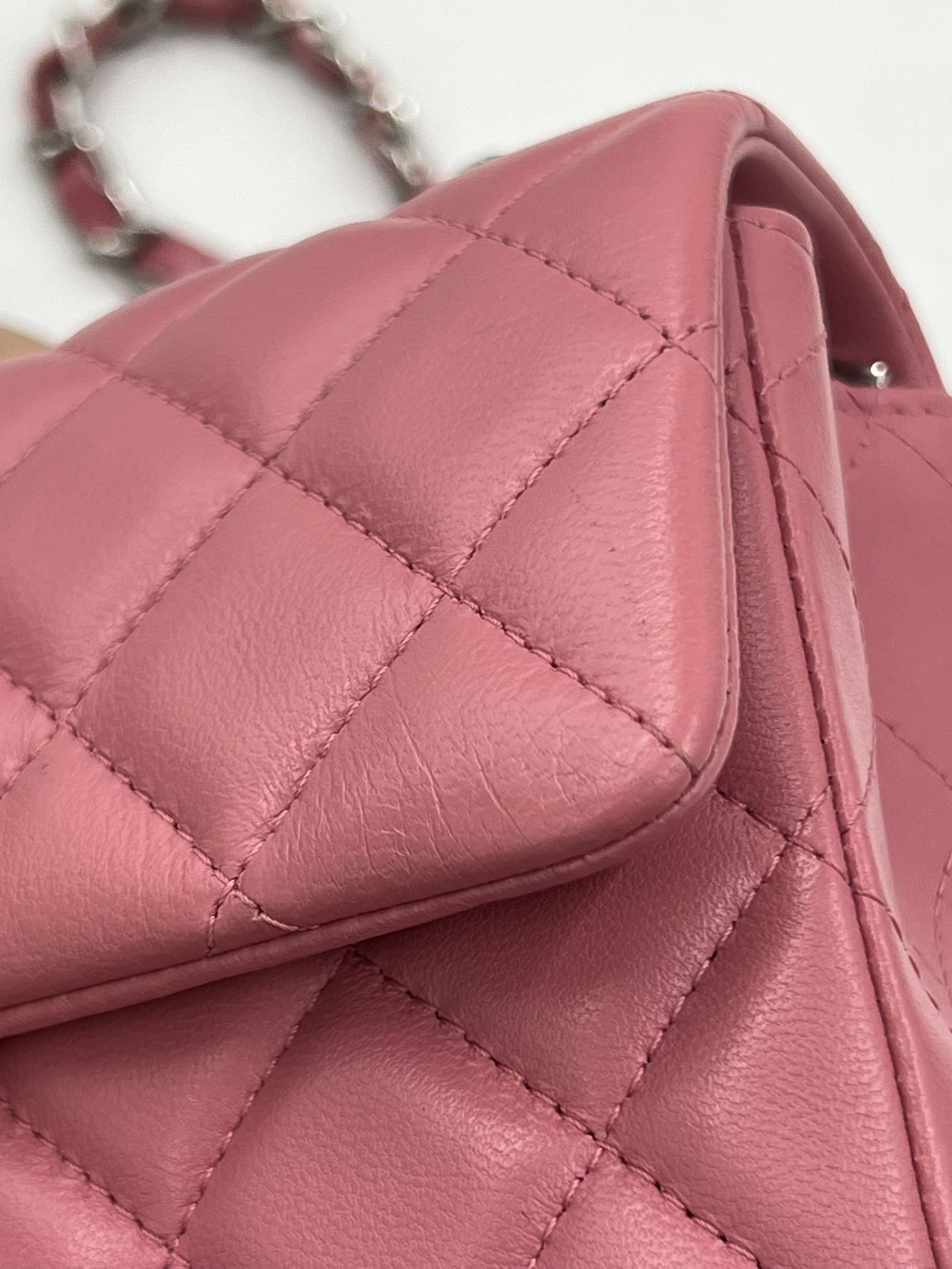 Chanel - Classic Flap (Rectangular Mini) - Lambskin leather - Pink - (mini)