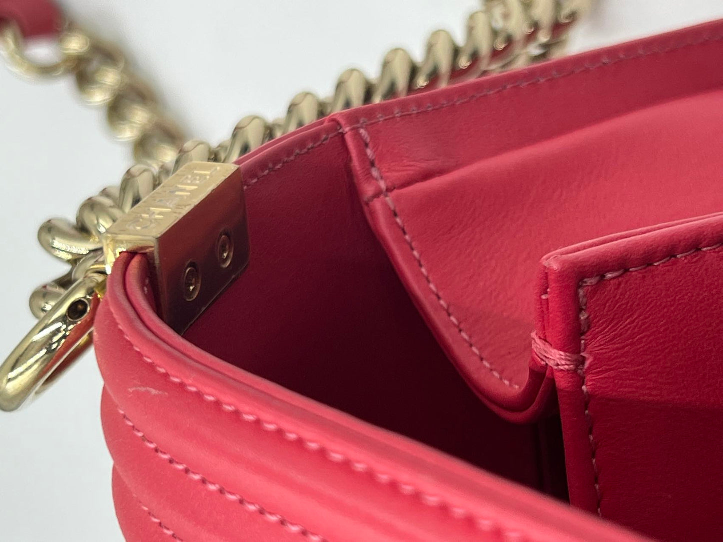 Chanel - Boy Chanel Flap Bag - Leather - Red - (Small)