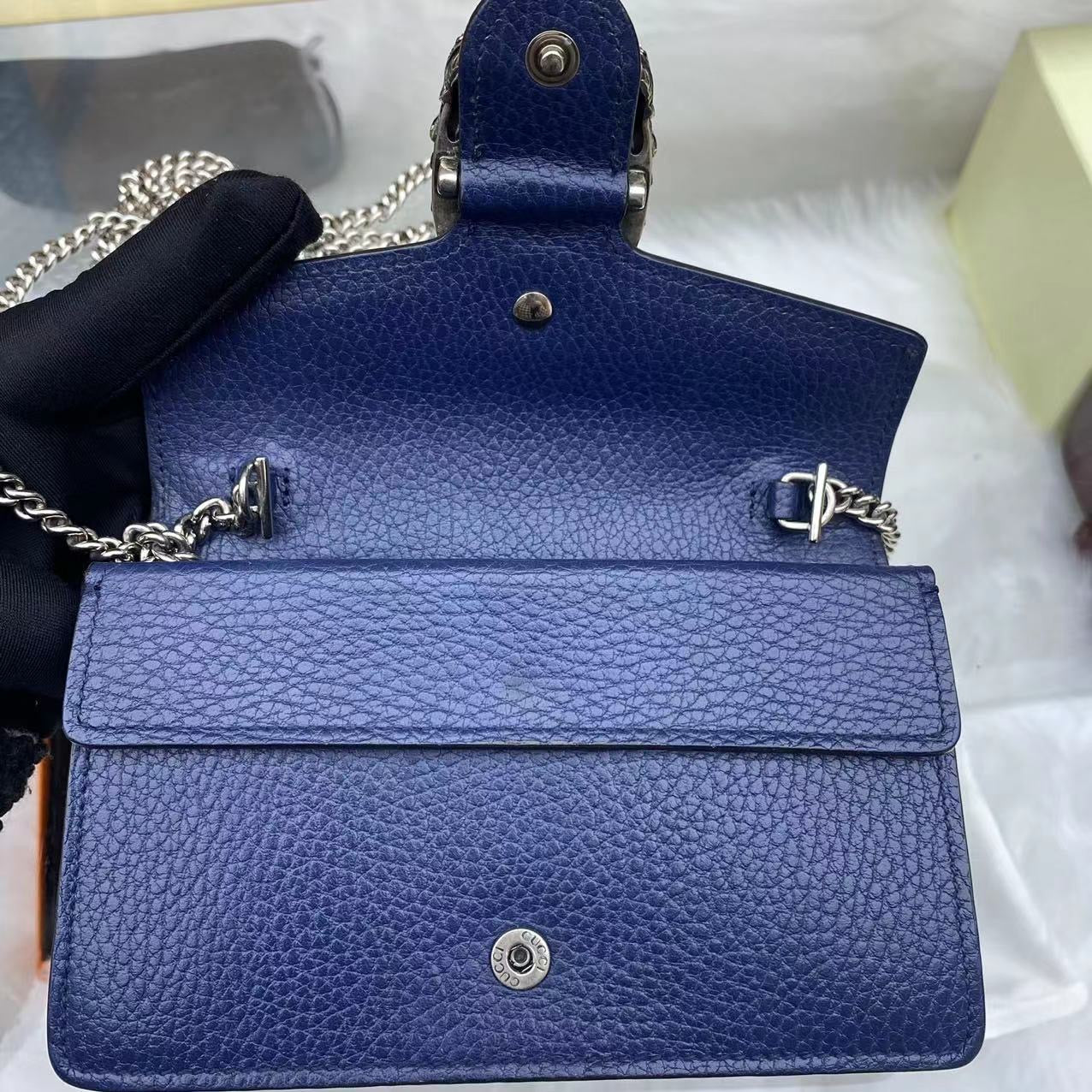Gucci - Dionysus Mini - Grained leather - Blue - (mini)