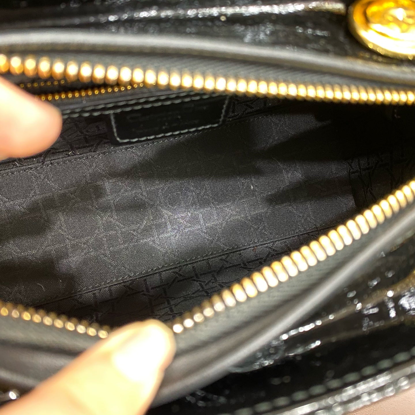 Dior - Lady Dior - Patent leather - Black - (medium)