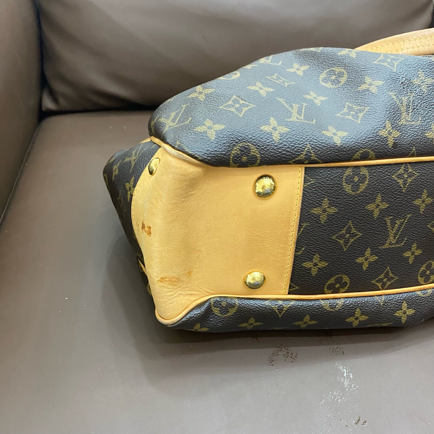 Louis Vuitton - Boétie MM - Monogram canvas with Vachetta leather trim - Brown - (medium)