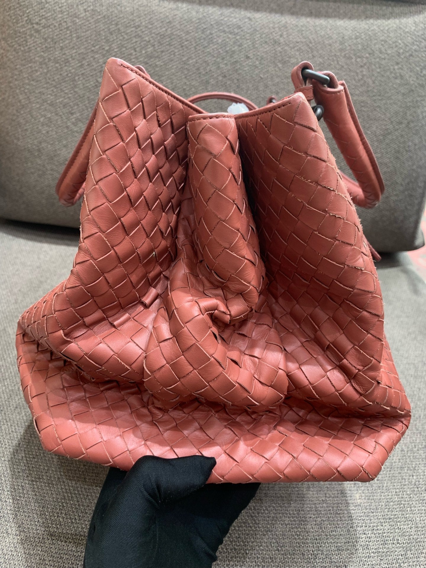 Bottega Veneta - Roma - Leather - Pink - (Large)