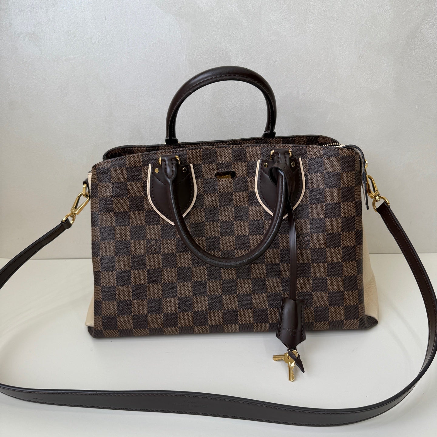 Louis Vuitton - Normandie - Coated canvas and Taurillon leather - Brown and Beige - (Medium)