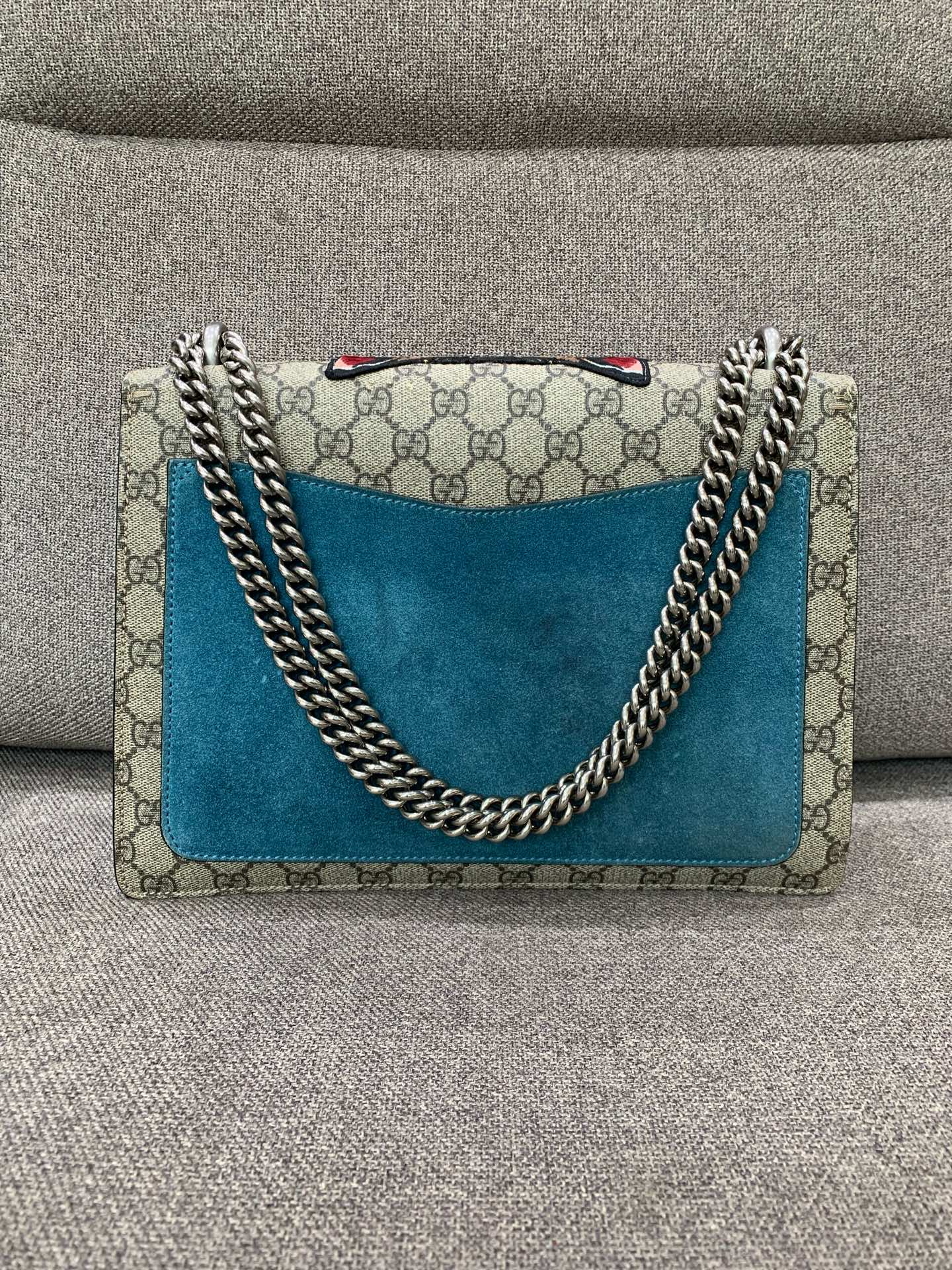 Gucci - Dionysus - GG Supreme canvas, Suede - Beige, Blue, Multicolour - (Medium)