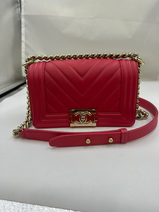 Chanel - Boy Chanel Flap Bag - Leather - Red - (Small)