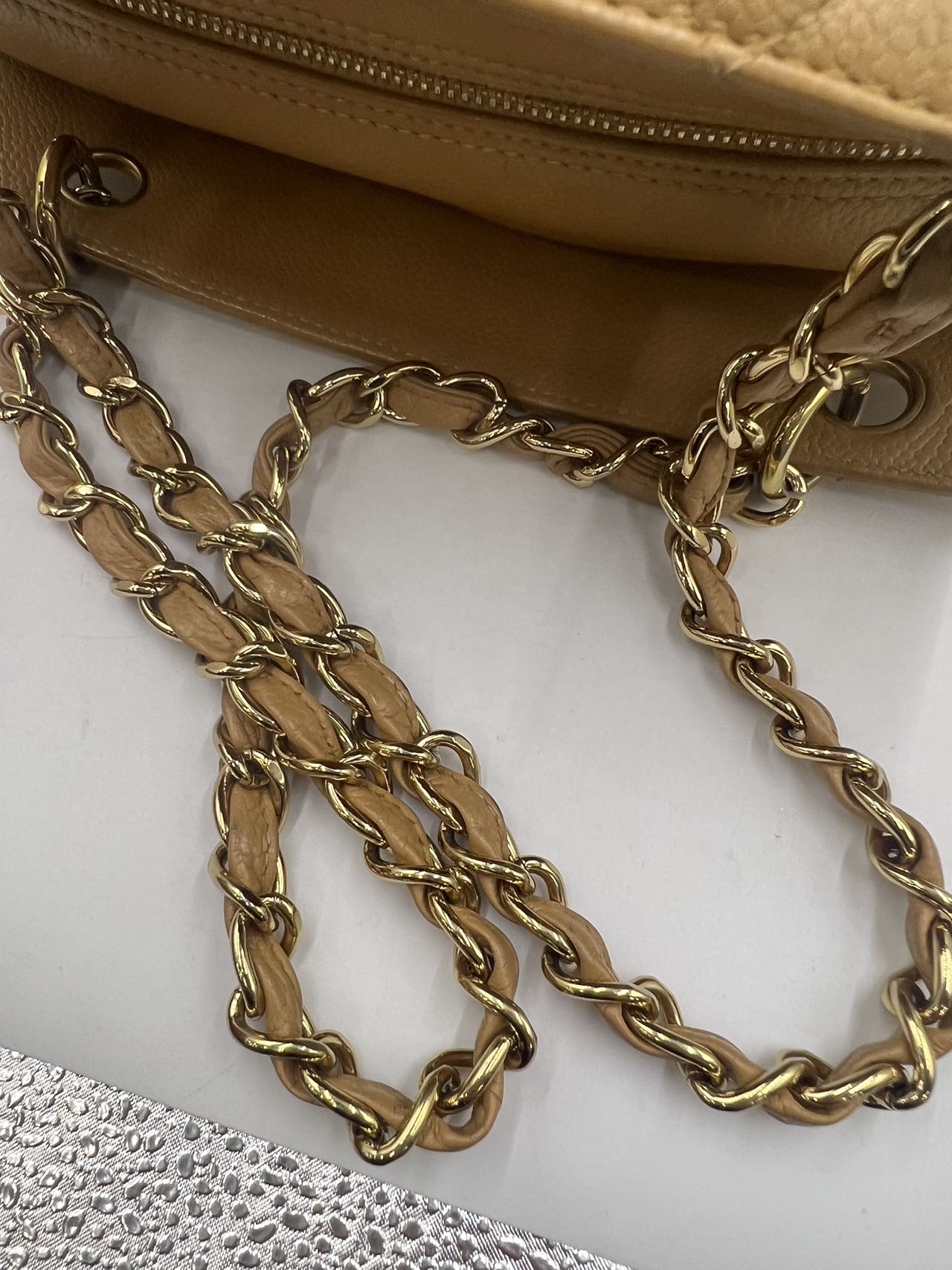 Chanel - Timeless Bowling Bag - Grained leather - Ginger Yellow - (medium)