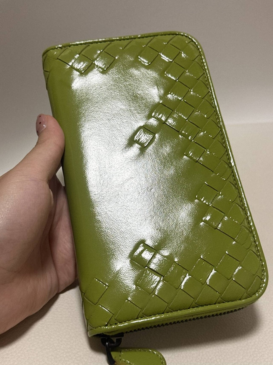 Bottega Veneta - Intrecciato Zip-Around Wallet - Leather - Green - (medium)