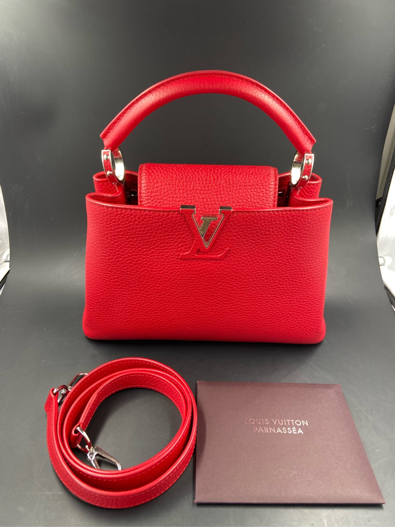 Louis Vuitton - Capucines BB - Taurillon leather - Red - (small)