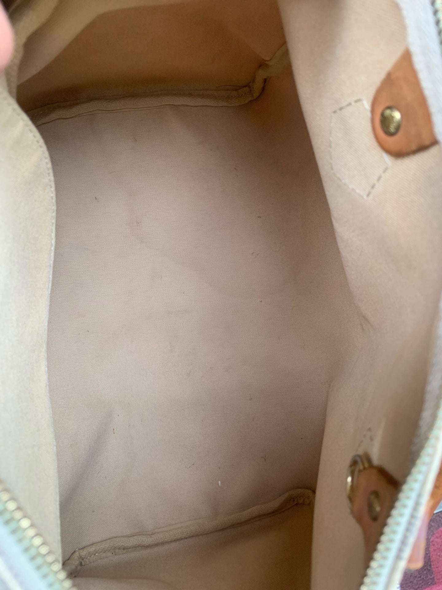 Louis Vuitton - Speedy 30 - Damier Azur coated canvas with Vachetta leather trim - White - (Medium)