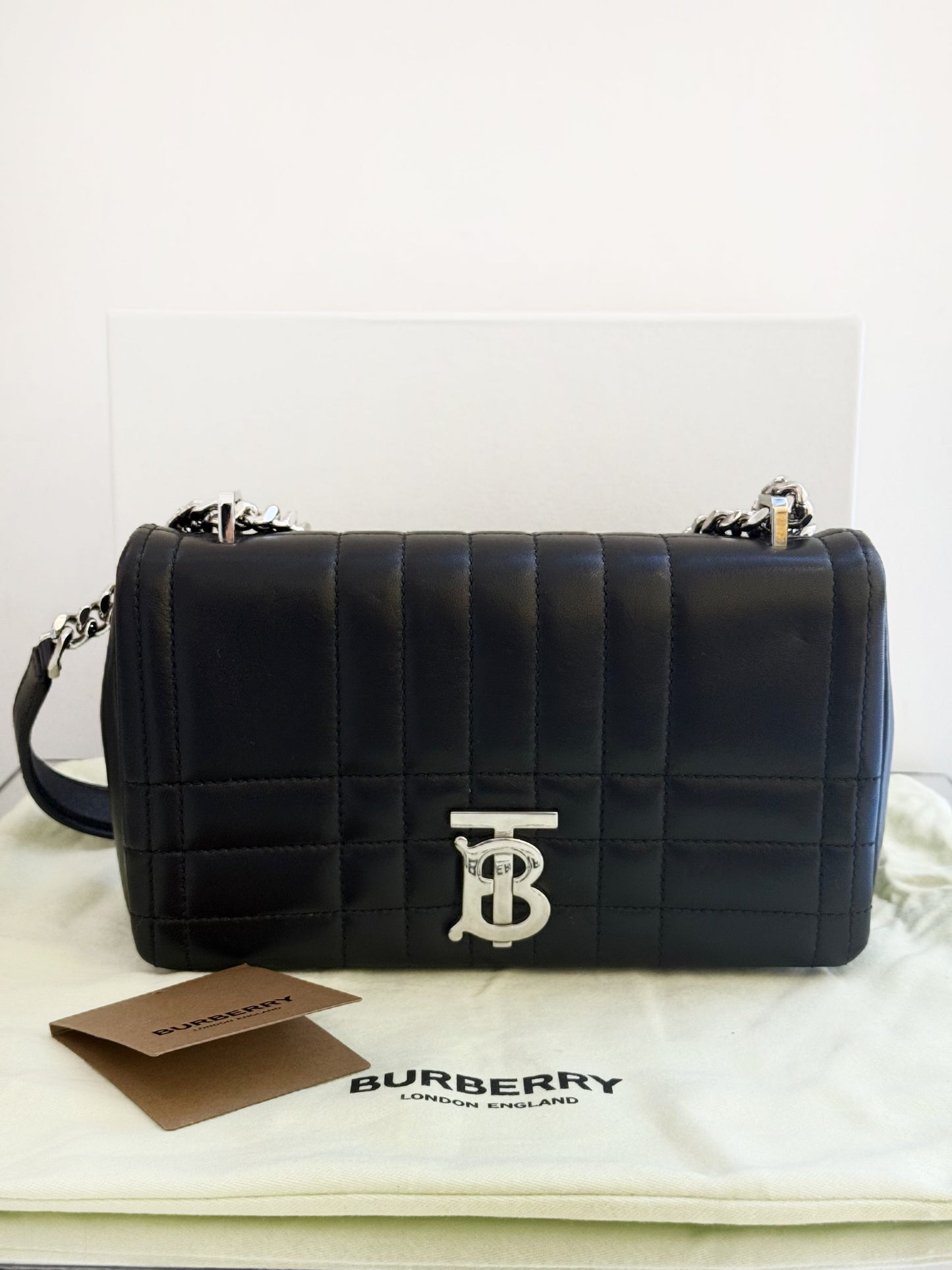 Burberry - Small Lola Bag - Lambskin leather - Black - (Small)