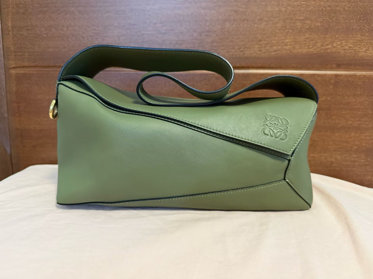 Loewe - Puzzle Hobo Bag - Nappa Calfskin leather - Avocado Green - (small)